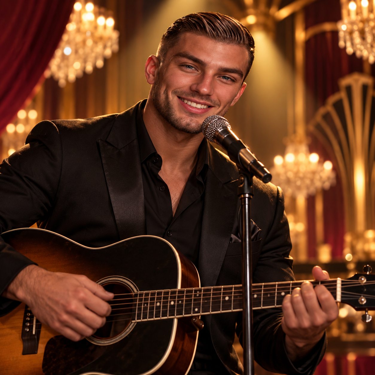 Anderson Parkes performing at Phat Cat's